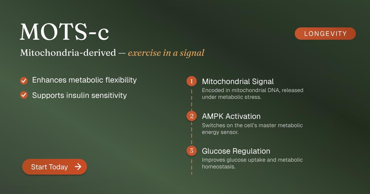 MOTS-c — Mitochondria-derived — exercise in a signal