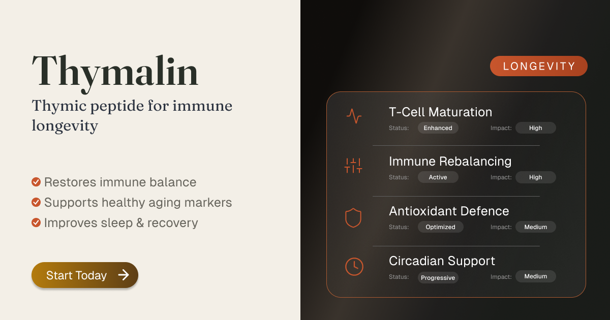 Thymalin — Thymic peptide for immune longevity